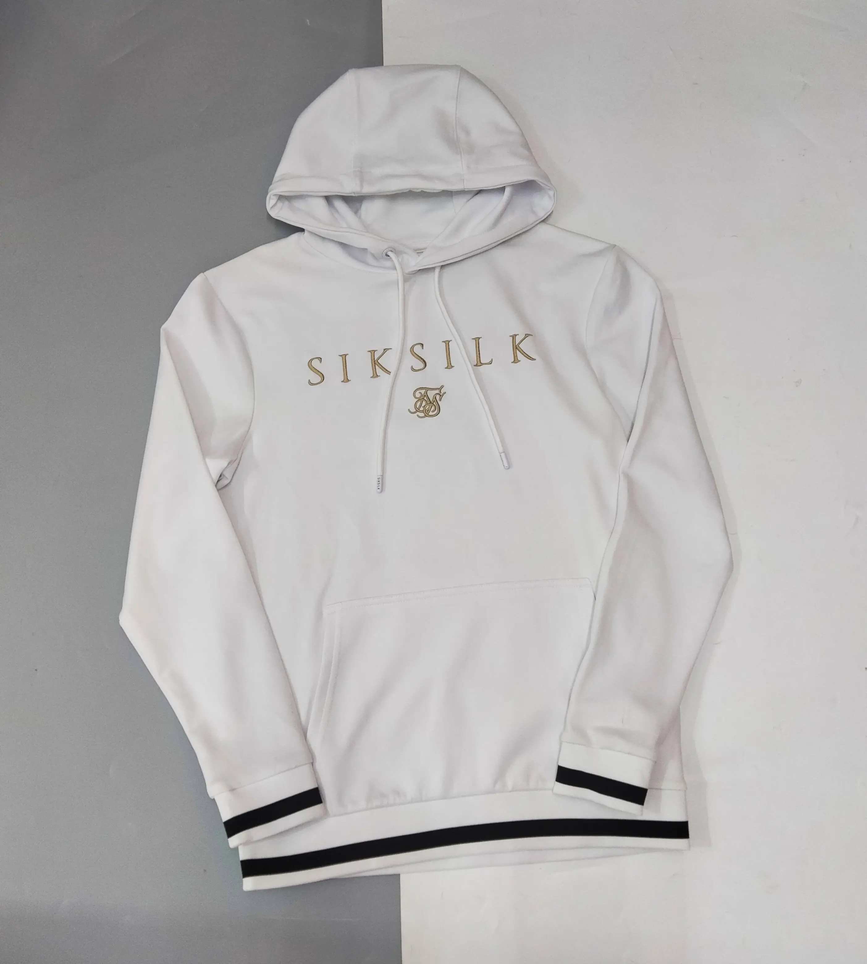 HOODIE SIKSILK TRẮNG CHỮ VÀNG CHÍNH HÃNG