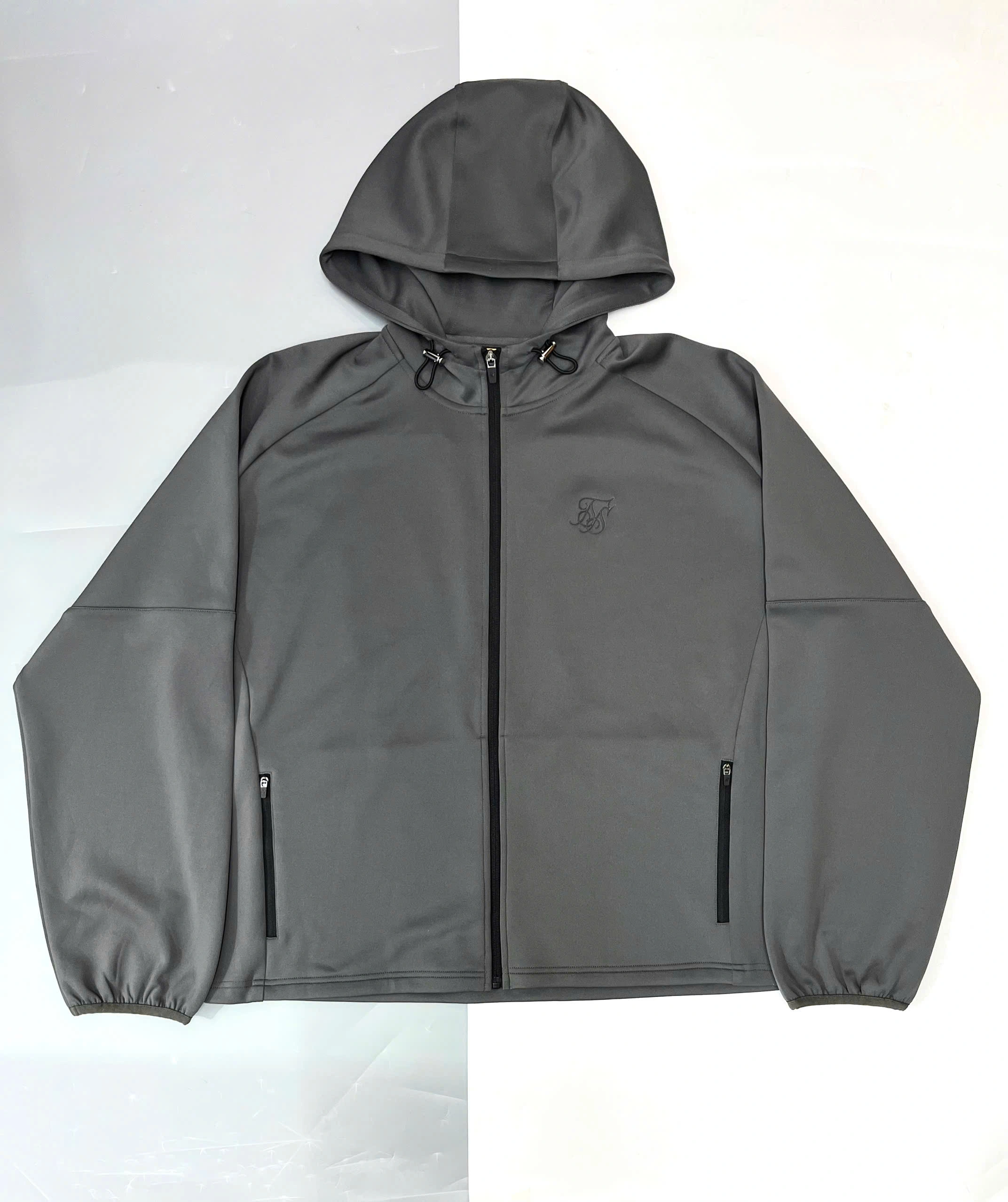 ÁO KHOÁC HOODIE ZIP SIKSILK TAY BO CHUN - CHÍNH HÃNG