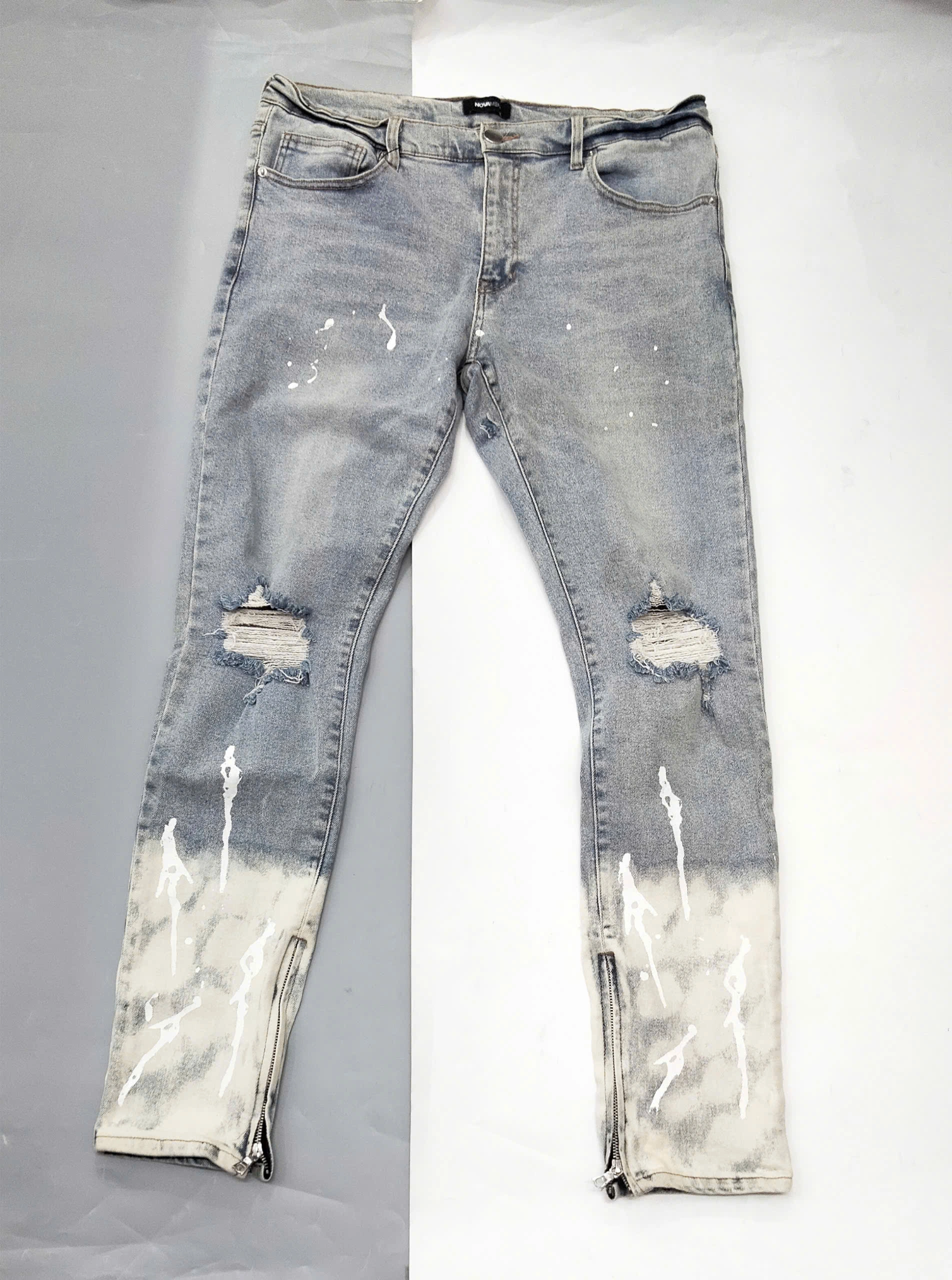 QUẦN JEANS NOVAMEN KHOÁ ỐNG QUẦN - CHÍNH HÃNG