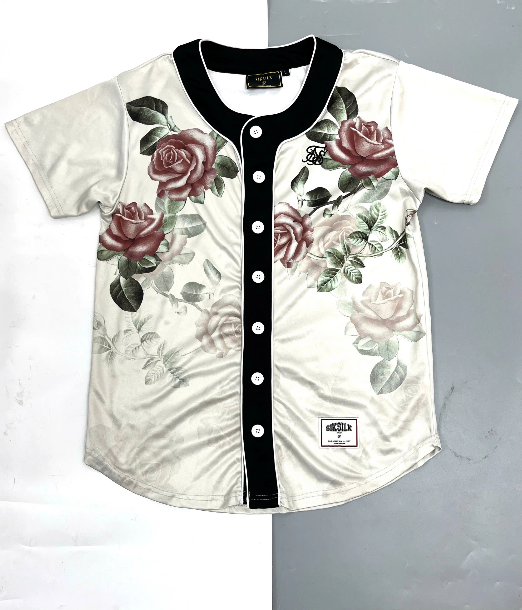 ÁO THUN THỂ THAO BÓNG CHÀY HOA HỒNG SIKSILK - CHÍNH HÃNG