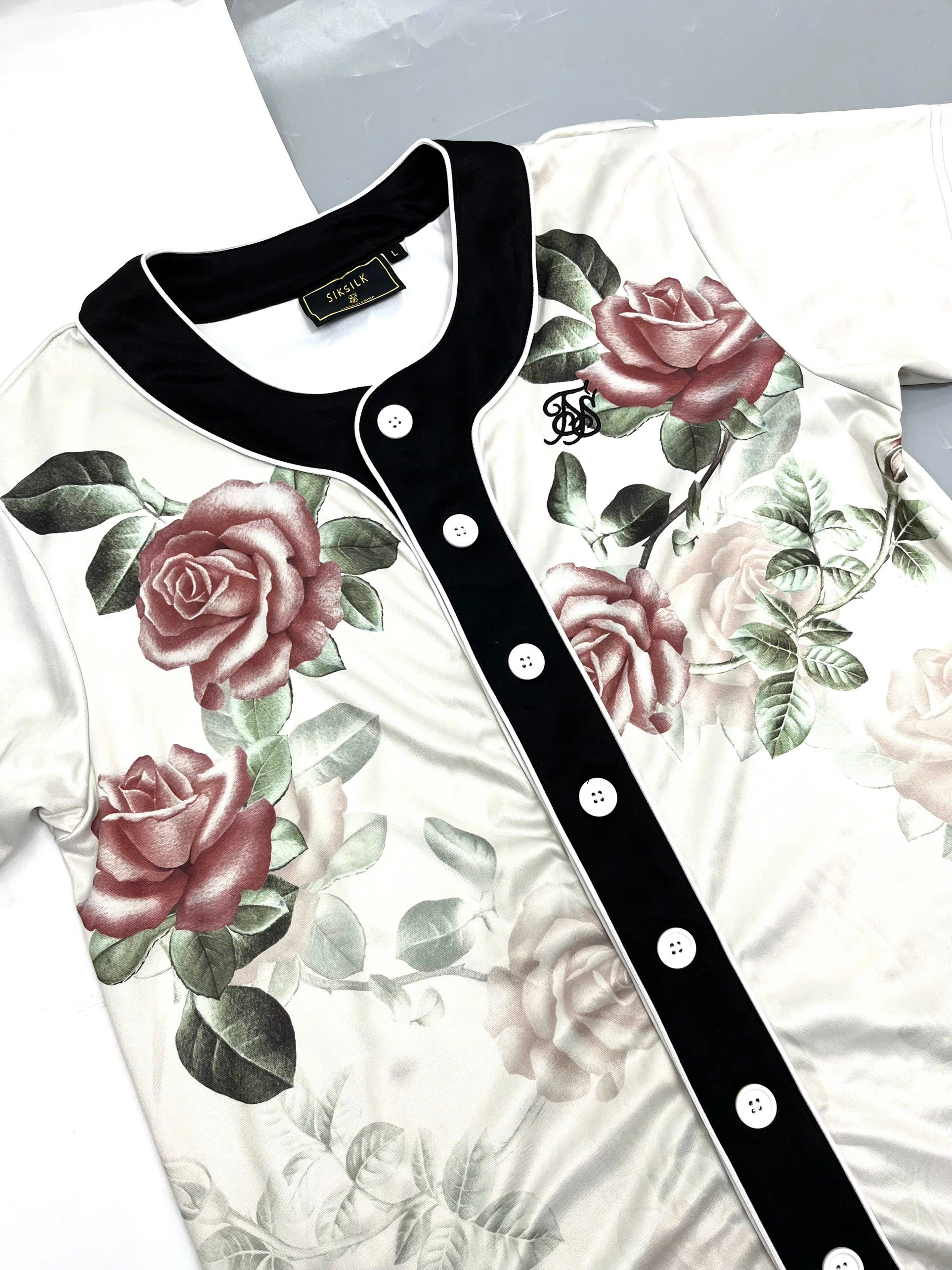 ÁO THUN THỂ THAO BÓNG CHÀY HOA HỒNG SIKSILK - CHÍNH HÃNG