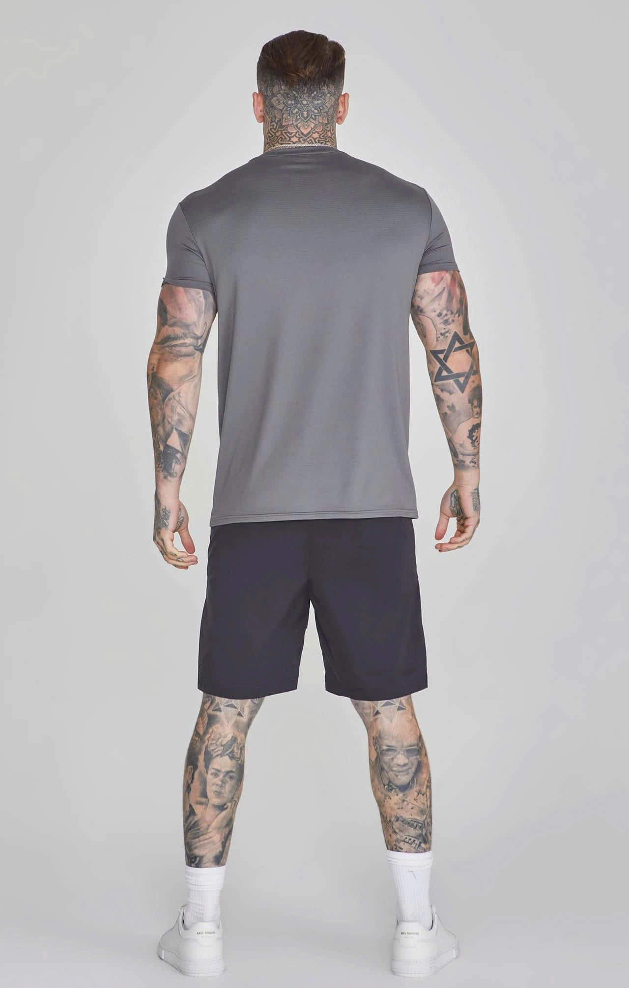 ÁO T-SHIRT CƠ BẮP MÀU XÁM - CHÍNH HÃNG