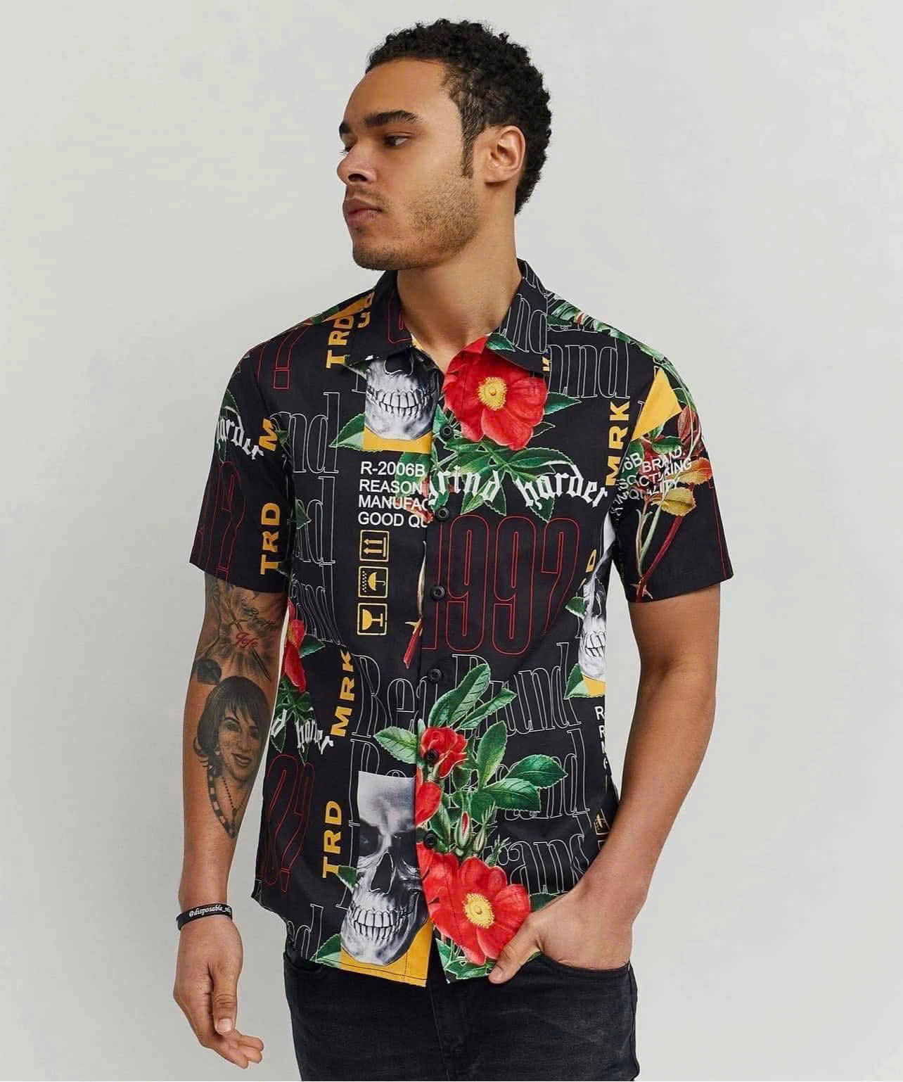 ÁO SƠ MI HOẠ TIẾT REASON - CHÍNH HÃNG