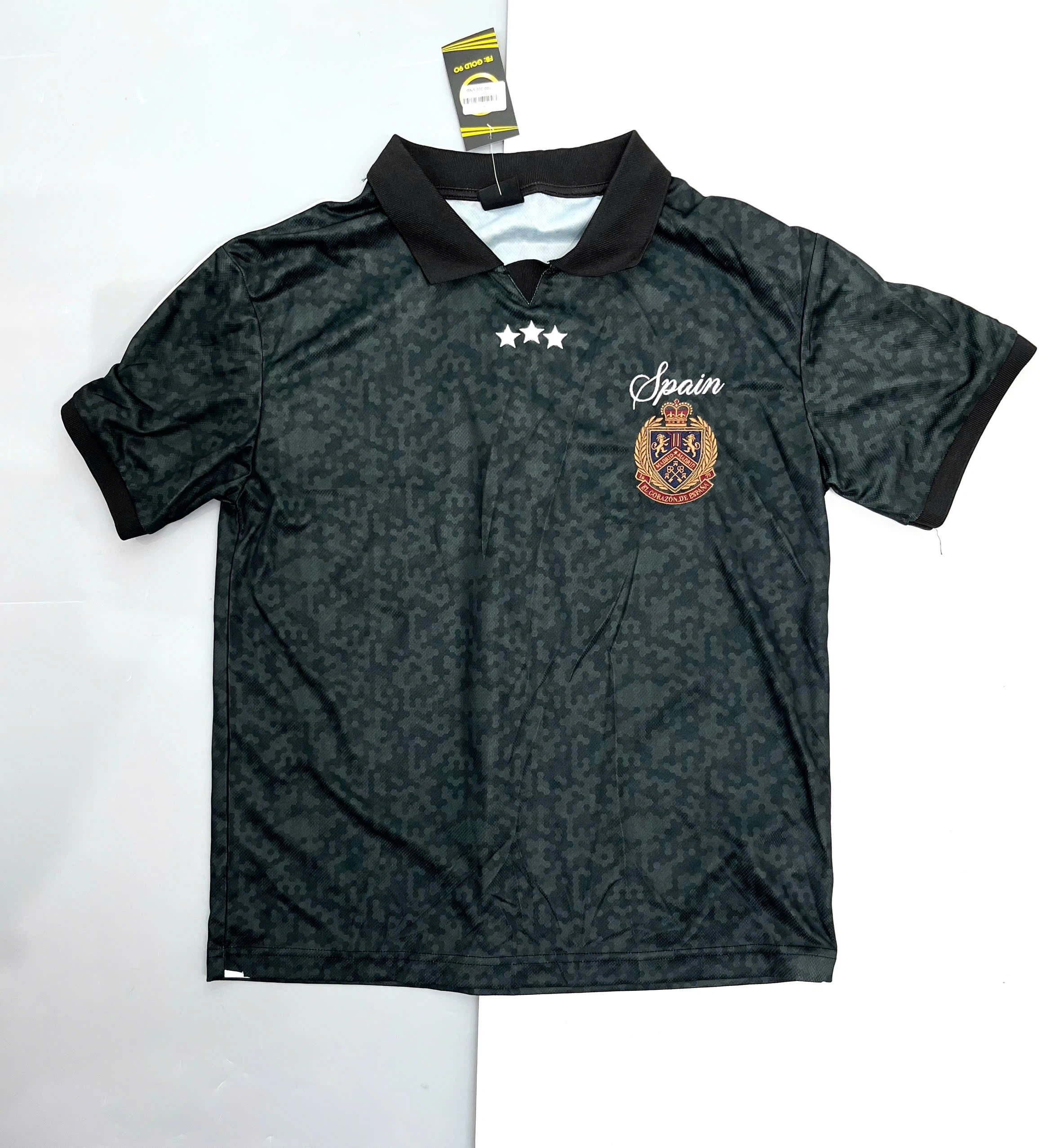 ÁO POLO COTTON ON THỂ THAO XANH CHỮ THÊU SPAINS