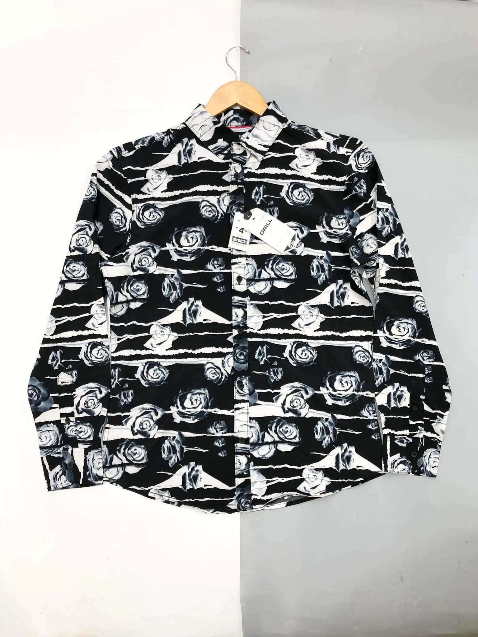 SƠMI STRETCH HOA HỒNG CHÍNH HÃNG