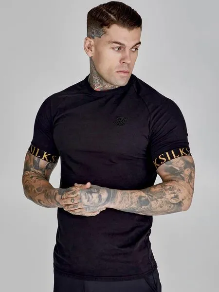 ÁO THỂ THAO SIKSILK TAY VIỀN CHỮ - CHÍNH HÃNG