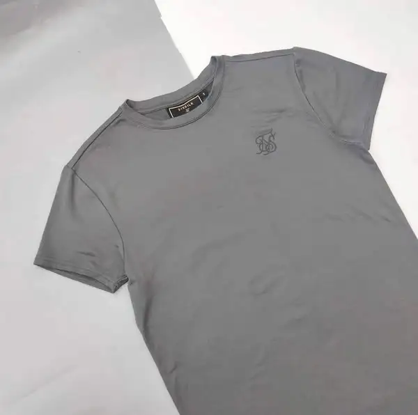 ÁO THUN THỂ THAO SIKSILK GHI XÁM - CHÍNH HÃNG