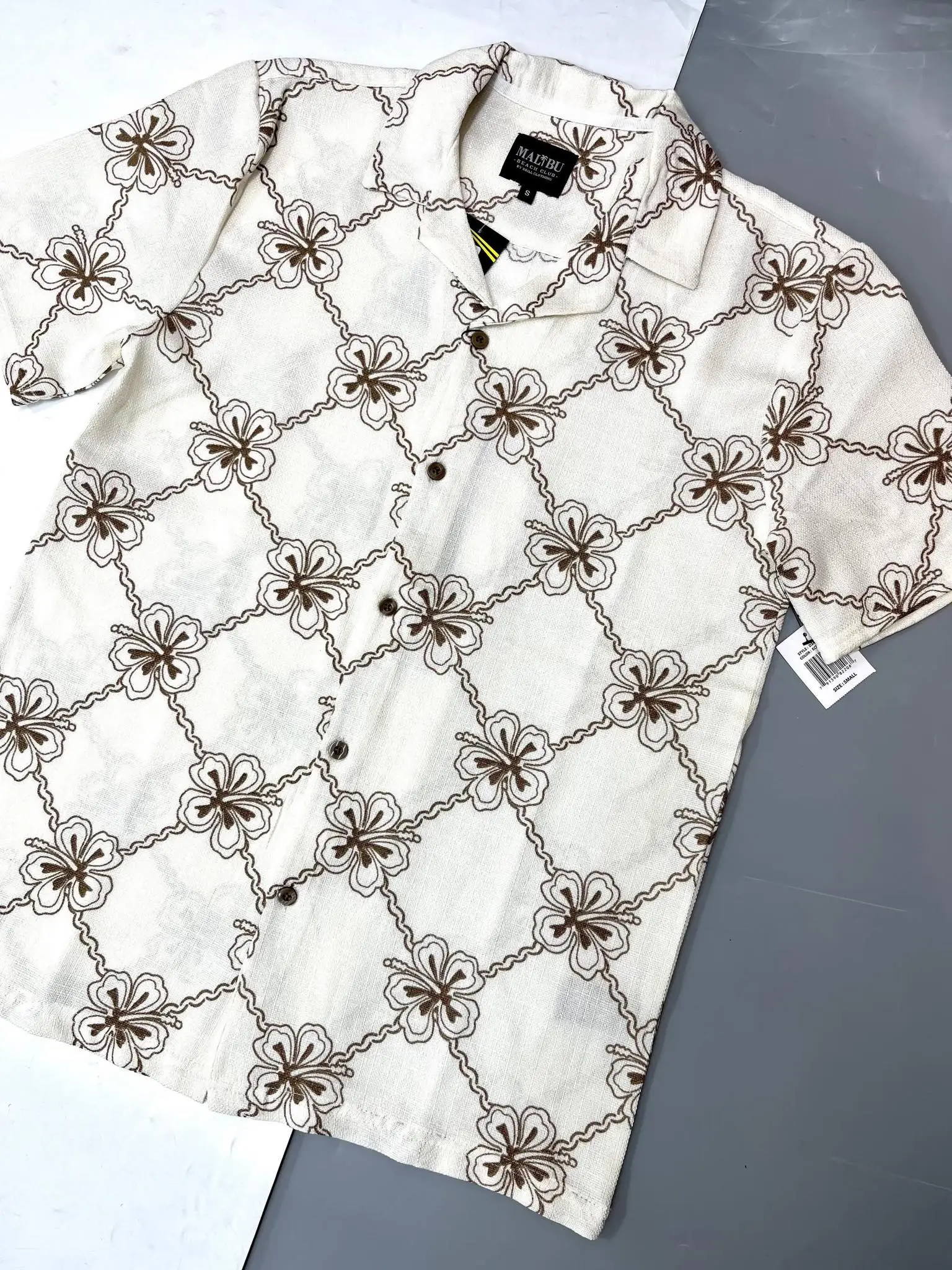 ÁO SƠMI NGẮN TAY MALIBU HOẠ TIẾT