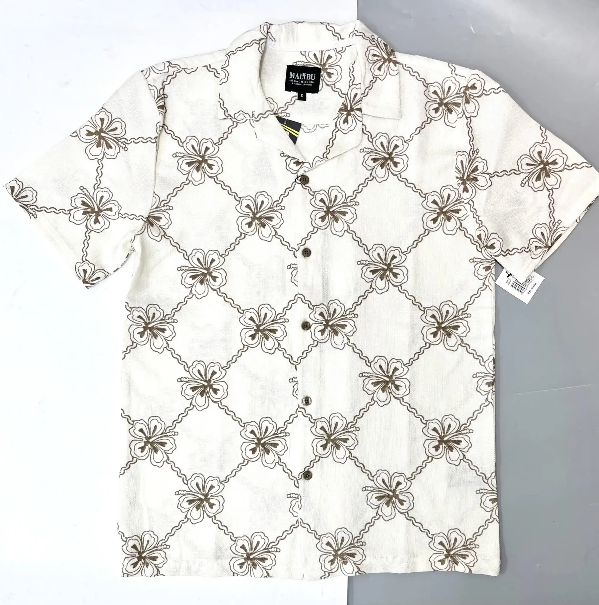 ÁO SƠMI NGẮN TAY MALIBU HOẠ TIẾT