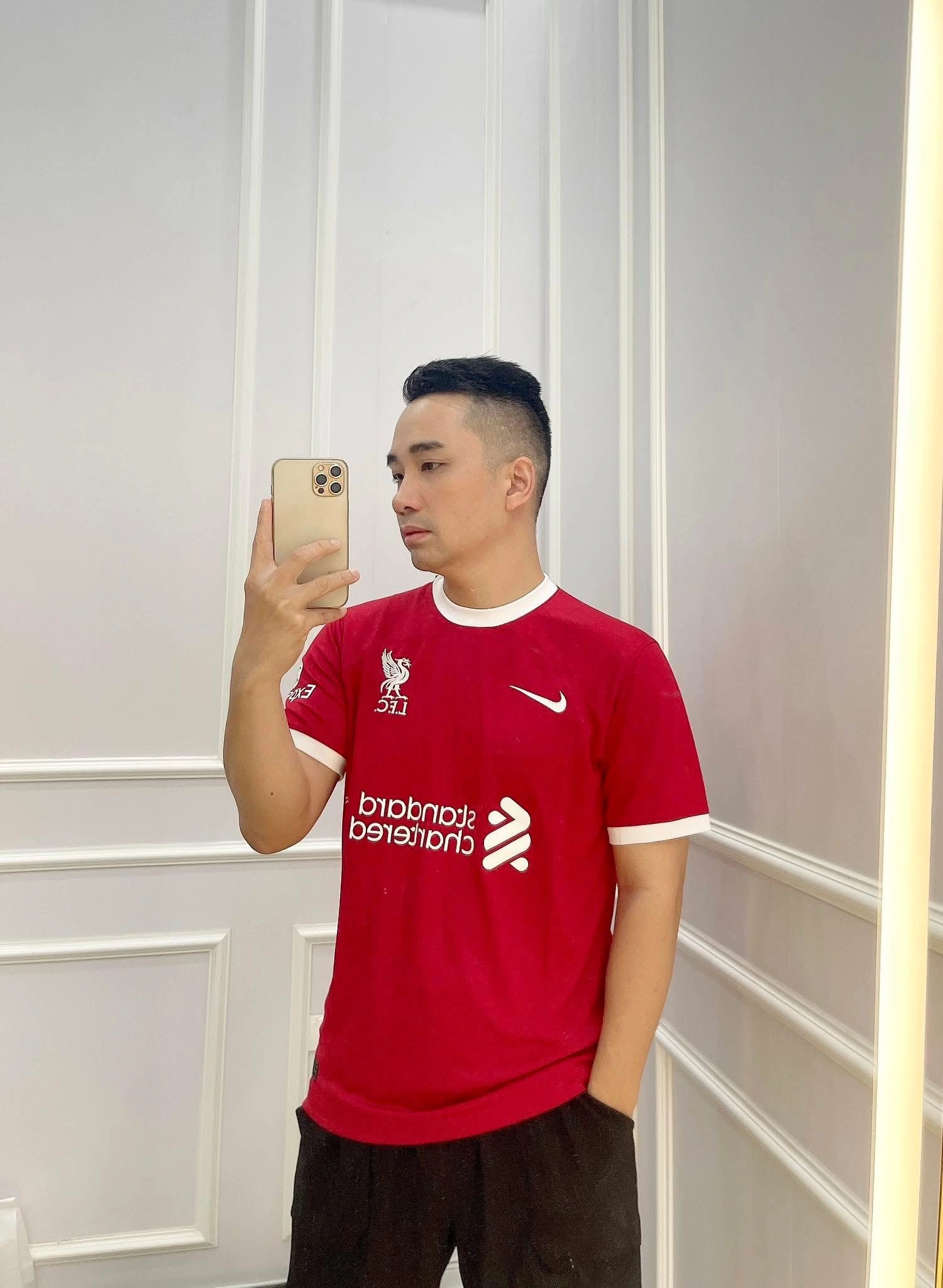 ÁO THUN THỂ THAO NIKE DRI-FIT ĐỎ  - CHÍNH HÃNG