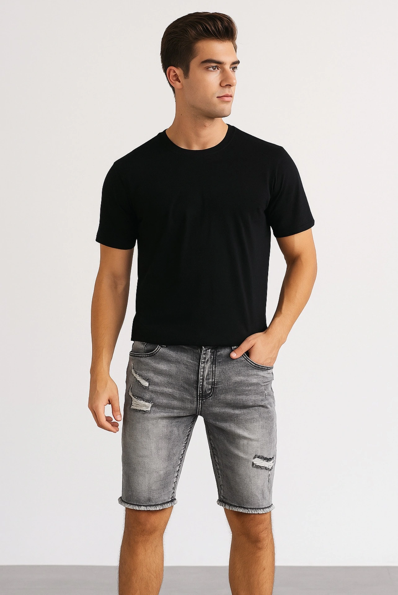 QUẦN SHORT SHEIN RÁCH-CHÍNH HÃNG
