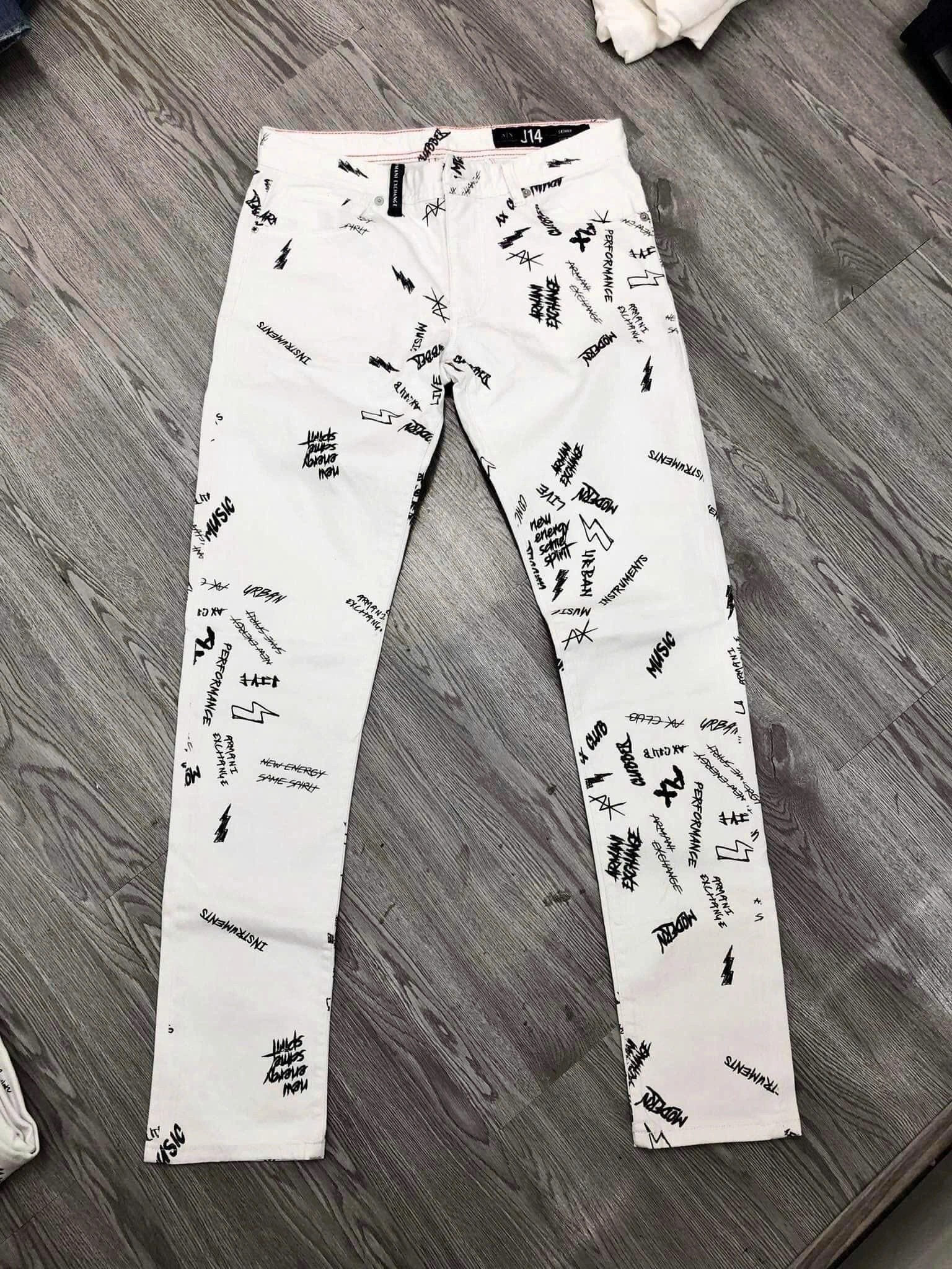 QUẦN JEANS ĐEN/TRẮNG A/X - CHÍNH HÃNG