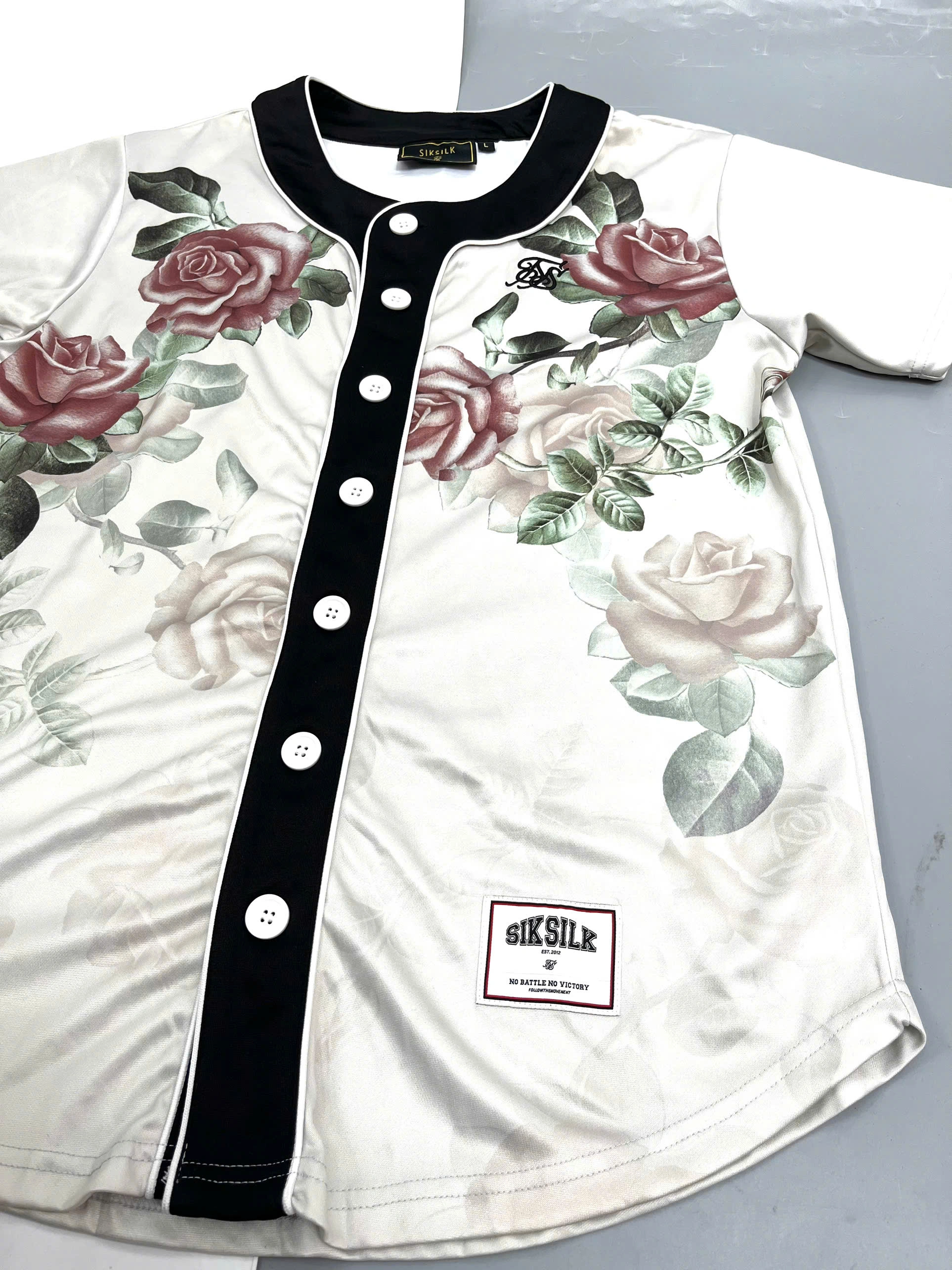 ÁO THUN THỂ THAO BÓNG CHÀY HOA HỒNG SIKSILK - CHÍNH HÃNG