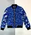 ÁO KHOÁC BOMBER HOẠ TIẾT SƠN XANH - CHÍNH HÃNG