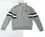 ÁO SWEATER ZIP SIKSILK GHI TAY PHỐI ĐEN - CHÍNH HÃNG