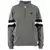ÁO SWEATER ZIP SIKSILK GHI TAY PHỐI ĐEN - CHÍNH HÃNG