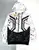 ÁO KHOÁC HOODIE ZIP SQUARE 00 ĐEN TRẮNG - CHÍNH HÃNG