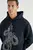 ÁO HOODIE BOOHOOMAN ĐEN HOẠ TIẾT