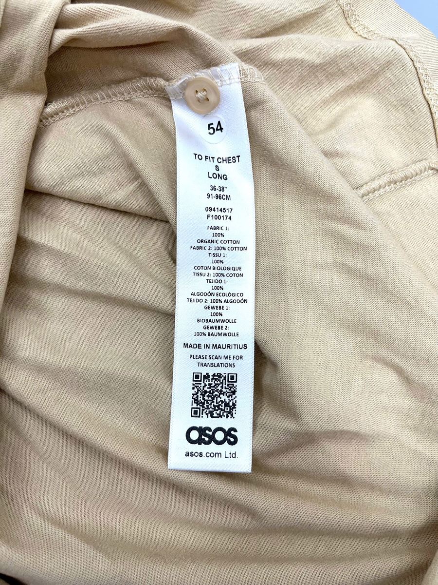 ÁO POLO ASOS BE CỔ HOA VĂN - CHÍNH HÃNG