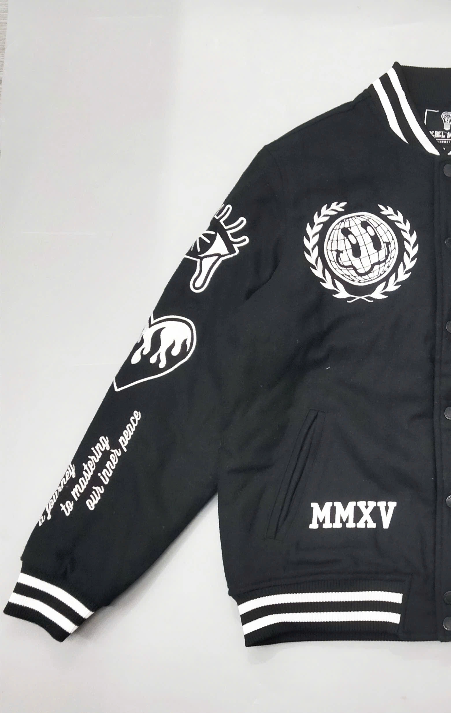 Bomber REBEL BLACK SMILE - CHÍNH HÃNG