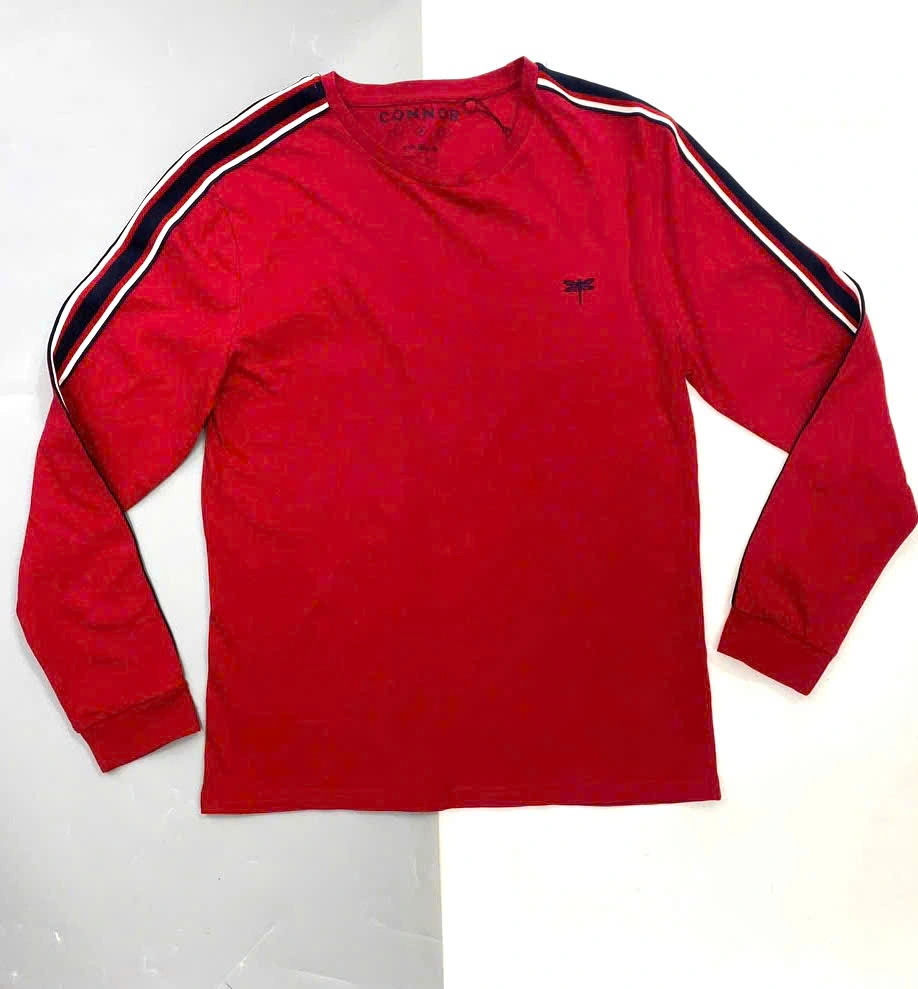 ÁO DÀI TAY CONNOR ĐỎ/XANH THAN