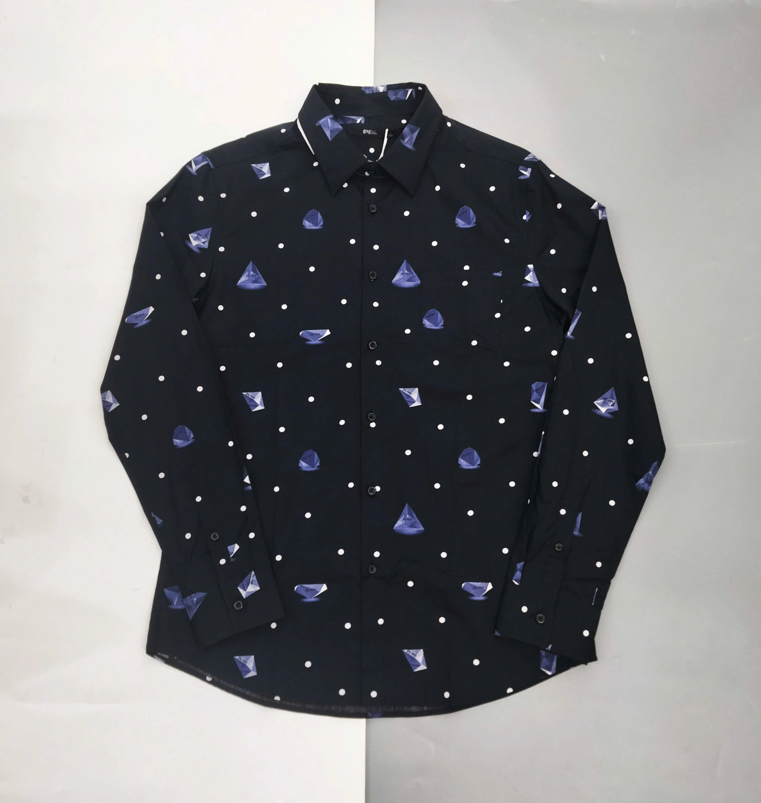 ÁO SƠMI HOẠ TIẾT KIM CƯƠNG G.X.G-CHÍNH HÃNG