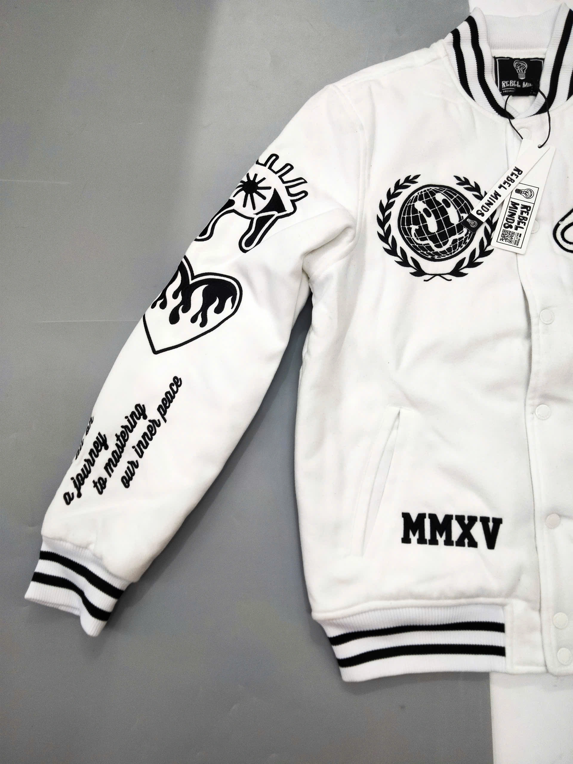 Bomber REBEL WHITE SMILE - CHÍNH HÃNG