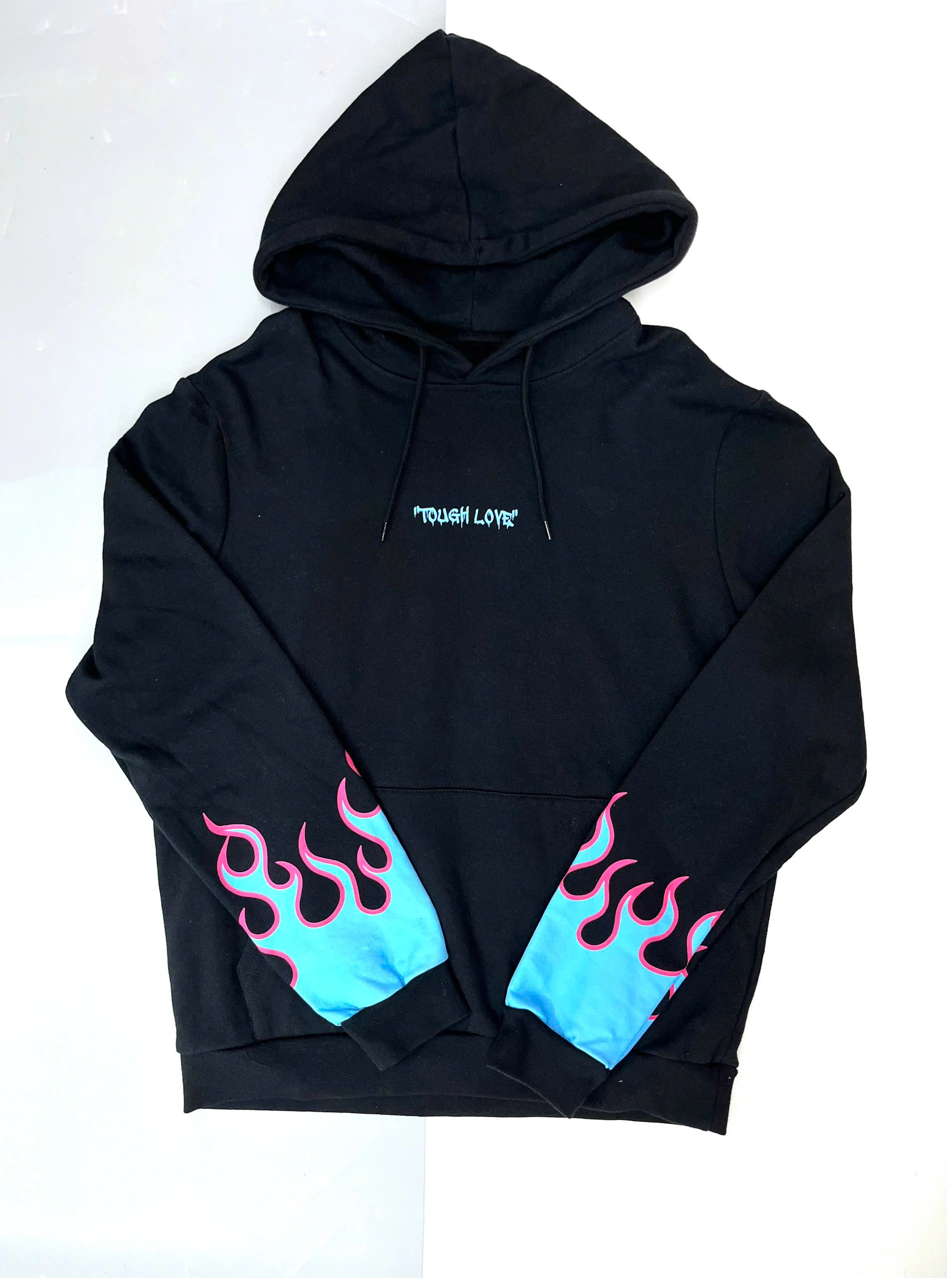 ÁO HOODIE YOURTURN PHỐI HOẠ TIẾT ỐNG TAY - CHÍNH HÃNG