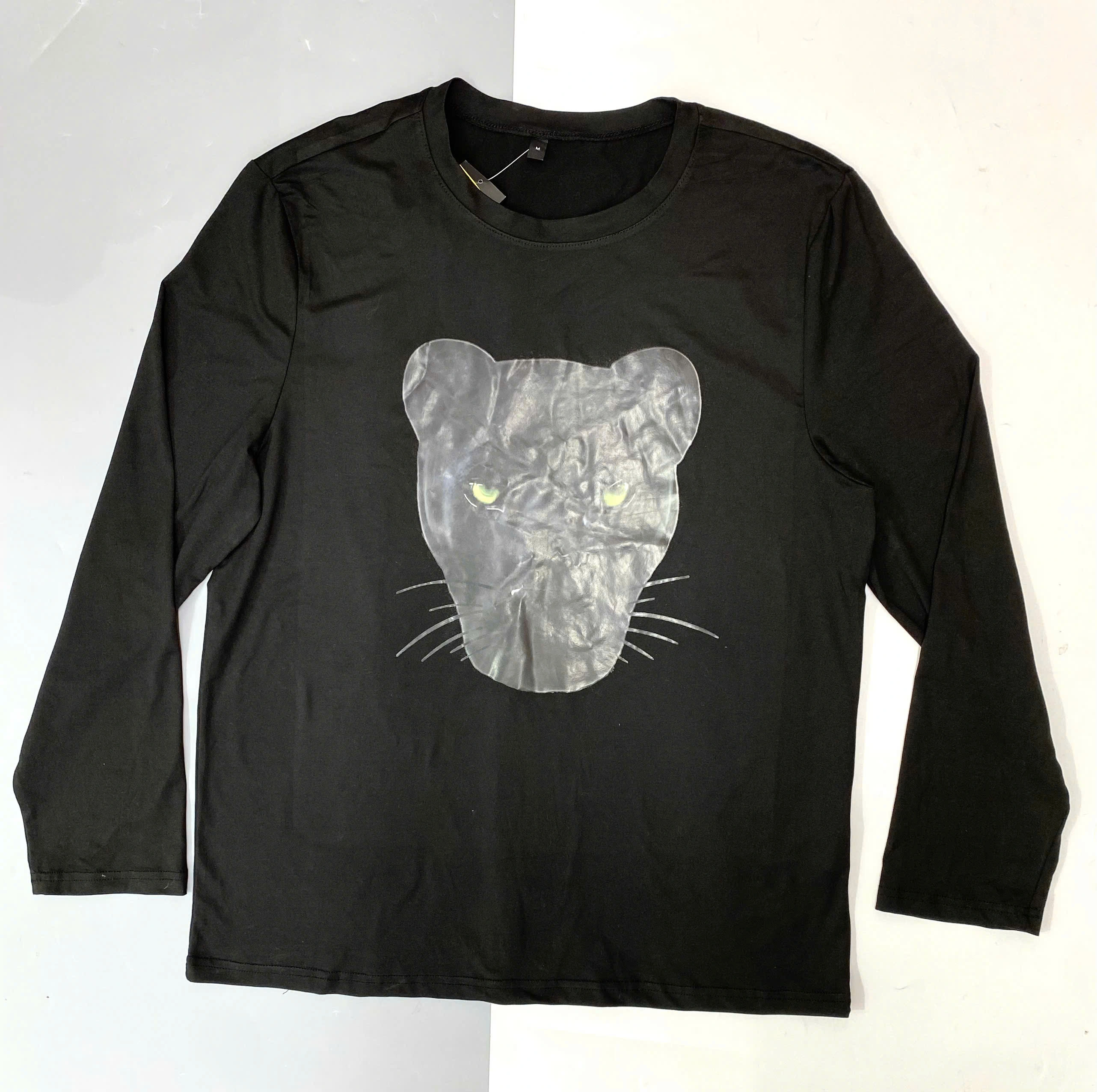 ÁO THUN DÀI TAY HÌNH BÁO ĐEN