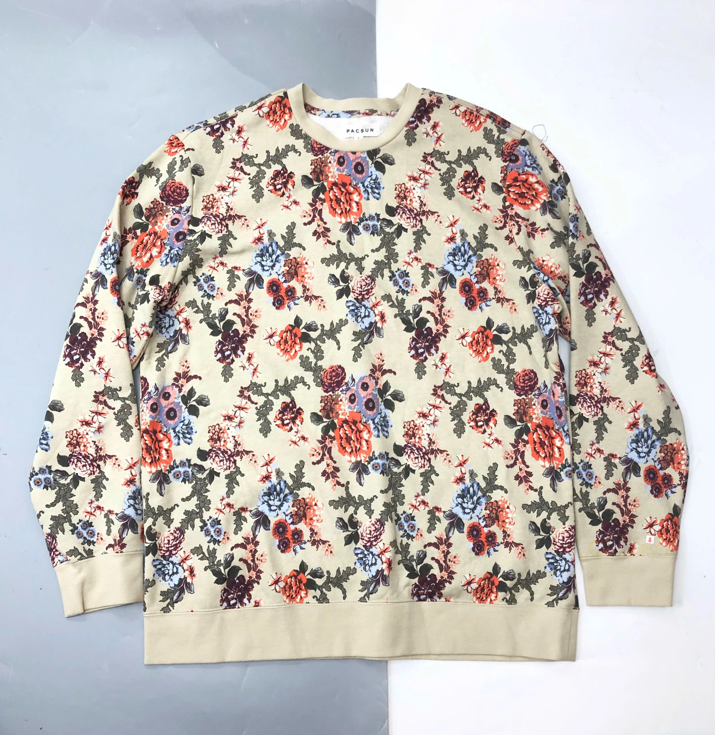 ÁO SWEATER PASUN HOẠ TIẾT HOA - CHÍNH HÃNG