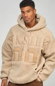 ÁO HOODIE SIKSILK LÔNG BE - CHÍNH HÃNG